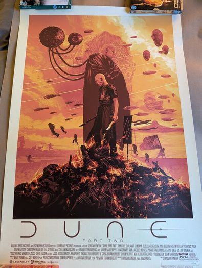 Dune Part 2 Screen Print by Gabz Domaradzki Harkonnen Variant Rare