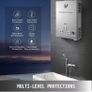 LPG liquefied petroleum gas water heater 6L liquefied petroleum gas propane butane water heater no electricity need it , just two battery , and water pressure must be 1.5bar Image 2