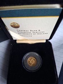 1.24g irish gold proof coin