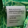V&A London Green Birds & Branches Tote Bag C.F.A. Voysey Museum Shopper Image 5