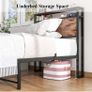 3ft Single Bed Frame with Storage Headboard Image 2