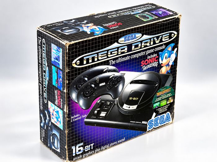 Sega Mega Drive Console - Sonic and Mega Games Rare Variant - Boxed