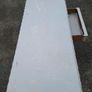 Vintage white painted console table in need of restoration Image 3
