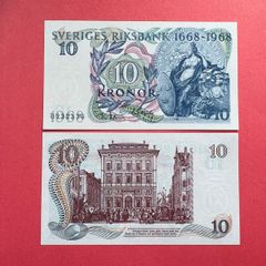 Sweden  10 Kronor  1668 - 1968 ) Commemorative Issue .UNC