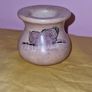 Hand carved African Soapstone vase Image 5