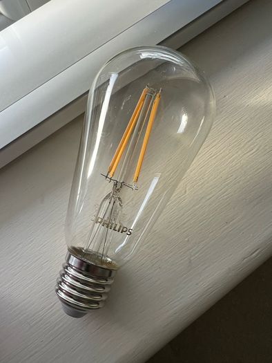 3x Philips LED warm white light bulbs