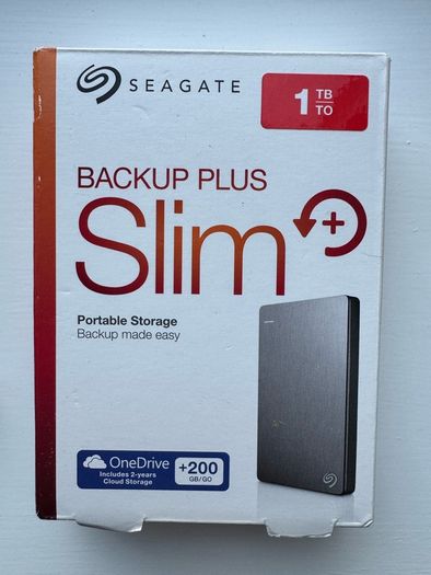 Seagate Backup Plus 1TB Slim External Hard Drive