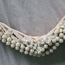 Hanging Wooden Heart with Pearls & White Flowers Image 5