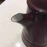 A Vintage Mid Century , Retro Enamel Metal Polish Brown Coffee Pot - Made in Poland - I liter capacity Image 3