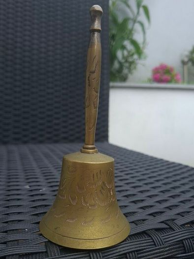 Vintage engraved Brass Bell
