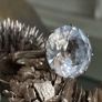 Antique Art Deco Silver Rock Crystal Ring Image 3