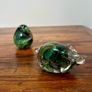 2 Vintage Hand- blown Glass Paperweights Image 7