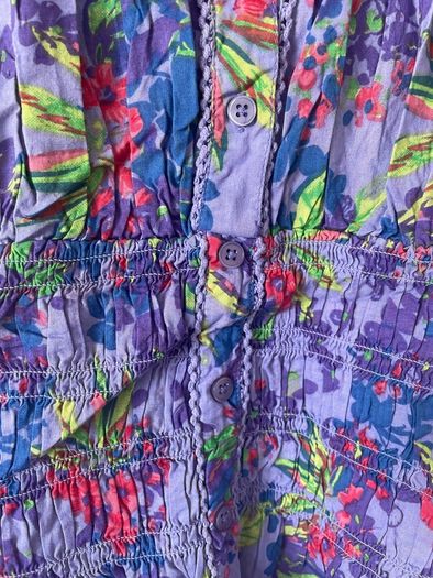 Women's Purple Floral Blouse Cami