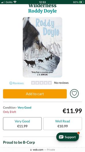 Roddy Doyle wilderness