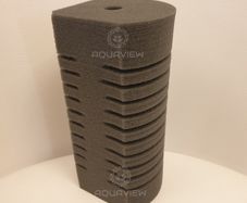 Corner filter sponge 15x9 dense, gray