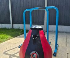 Parallel Dip Bars and Uppercut Punching Bag