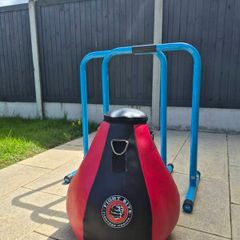 Parallel Dip Bars and Uppercut Punching Bag