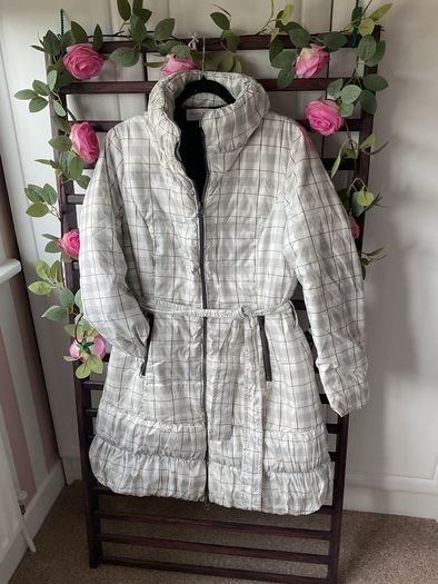 jacket Edina Ronay Feather & down jacket black & white size 12