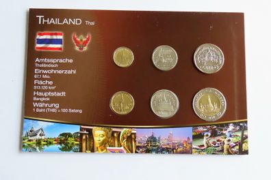 Thailand coin set BUNC Thai coins