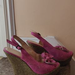 Pink Wedge Sandal, size 40