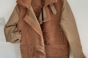 jacket  Bnwt size small baloot brand biker style tan jacket