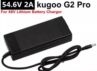 Kugoo G Booster G1 G2/ Pro 48V/54.6V Charger, for 48V 18650 battery pack, 2A/2000mA charging current, INPUT:100-240V DC 5.5 2.1 Plug Uk Plug