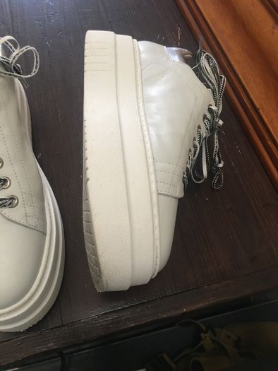 NOKWOL leather trainers, as new, uk7 , made in Italy