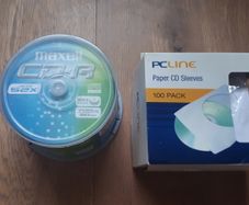 DVD and CD blank disks /paper sleeves