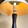 Vintage Turned Wood Lamp with Parchment Shade Image 4