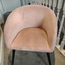 Dusky Pink Velvet Chair Image 2