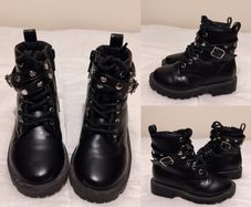 Kids Black Boots