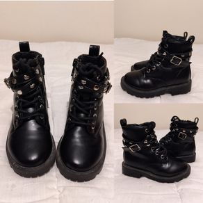 Kids Black Boots