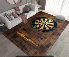 Darts themed rug free postage