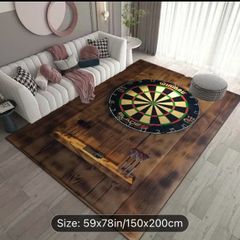 Darts themed rug free postage