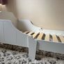 Wooden Todder Bed white with mattress Image 2