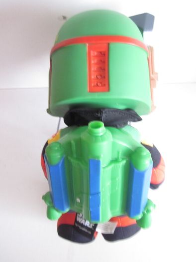 Star Wars Boba Fett Plush Stuff Toy Plastic Head 2021 Mattel