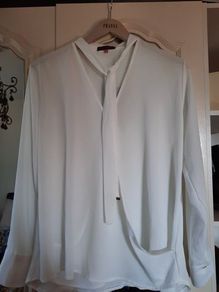 Kata & Pippa Ivory Blouse , NEW With Tags , Size L (UK 14)