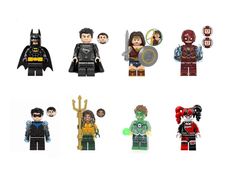 [8-Pack] DC Comics Super Hero Minifigure Bundle - Compatible with LEGO
