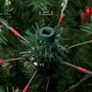 Pre-Lit Christmas Tree with 300 Built-In Warm White LED Lights with Auto-Off Timer, 8 Lighting Modes, Decorative Pinecones and Berries Image 5