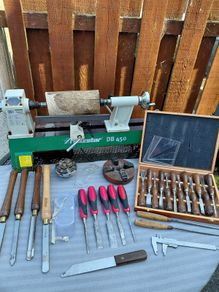 Holzstar DB 450 Wood Turning Lathe and Accessories