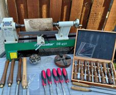 Holzstar DB 450 Wood Turning Lathe and Accessories