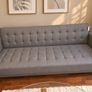 3-Seater Fabric Sofa Grey Image 2