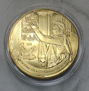 France 0.25 Euro Copper Alloy Uncirculated Coin 2021 - The Coronation of Napolean I - Louvre