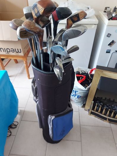 GOLF BAG, and Large selection of Golf Clubs and Woods, in very good condition