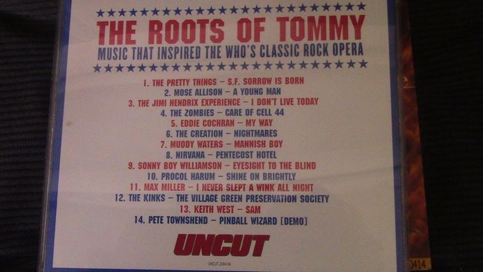 Uncut CD - The Roots of Tommy (Pretty Things, Hendrix, Nirvana, Kinks, etc.)