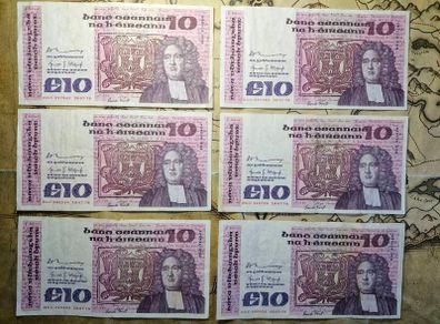10 Pound B Series 18/07/78 Irish Notes (Sold Individually)