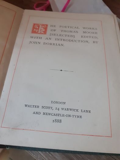 moore poems 1888