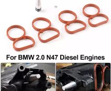 Car Swirl Flap Blank Bung Flaps Removal Plug With 4 Gaskets For BMW N47 2.0D Engine Repair Replacement Accessories Kit