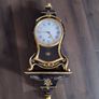 Original 19th-Century French Bracket Clock Set with Wall Console Professionally Serviced! Image 2