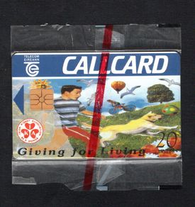 1994 Ireland 20 unit Irish Kidney Association asking people to carry a organ donor card (Gemplus GEM1) Call Card Mint in Packaging